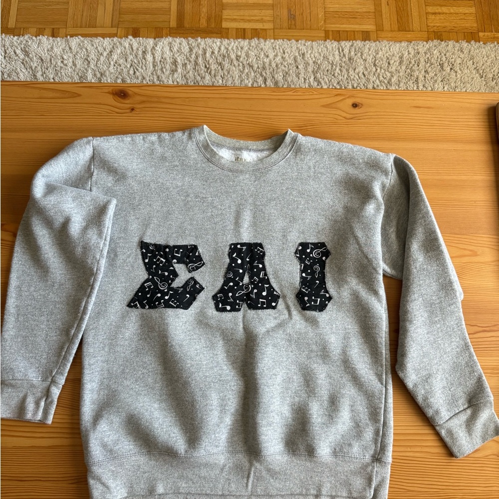 Sigma Alpha Iota homemade letter sweatshirt